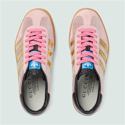 adidas x gucci women's gazelle sneaker pink|Adidas X Gucci shoes.